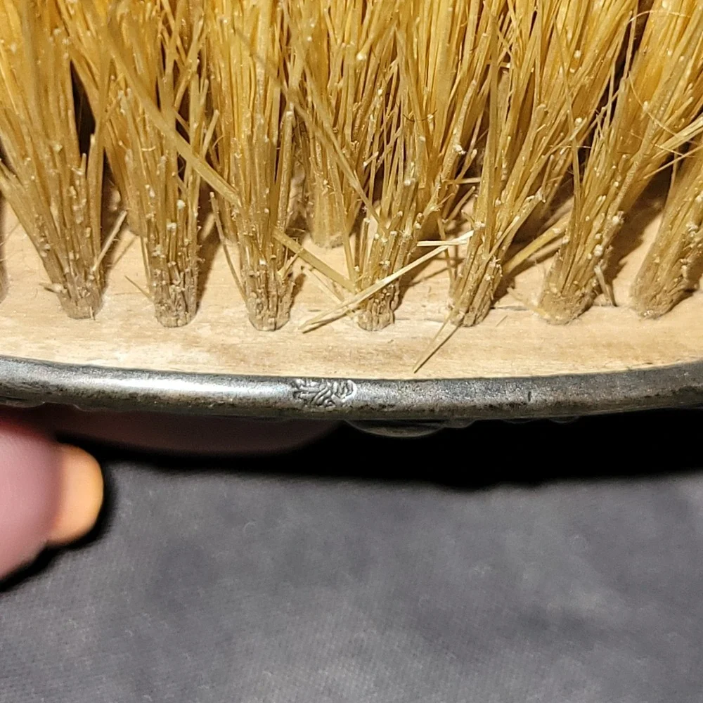 Antique Sterling 925 Engraved Vanity Brush